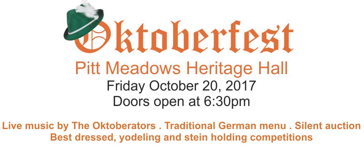 2017 Oktoberfest at Pitt Meadows Heritage Hall 2017 Oktoberfest fundraiser for the Ridge Meadows Hospice Society
